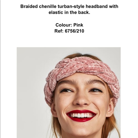 Zara BRAIDED CHENILLE HEADBAND - Picture 3 of 6